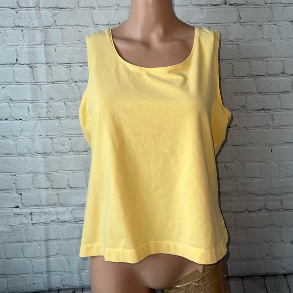 amber sun Tops - amber sun yellow tank top size L